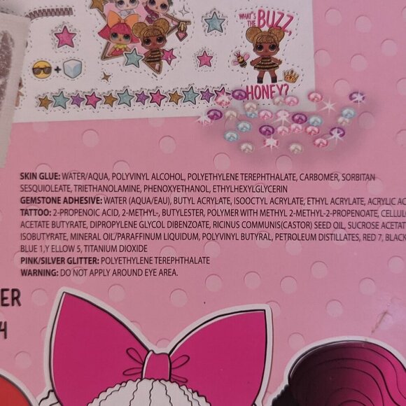 NWT LOL Surprise! Glitter Body Art Pink L.O.L. Dolls Crafts Tattoos Dress Up NEW - Picture 9 of 9